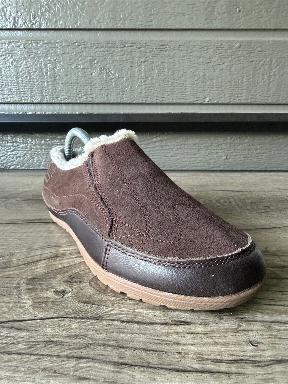 Patagonia Women’s Brown Suede Slip-On Shoes with Shearling Lining size 8.5 - Picture 7 of 9